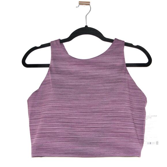 Athleta Conscious Space Dye Crop D-DD Large Violet NWT - Picture 1 of 5